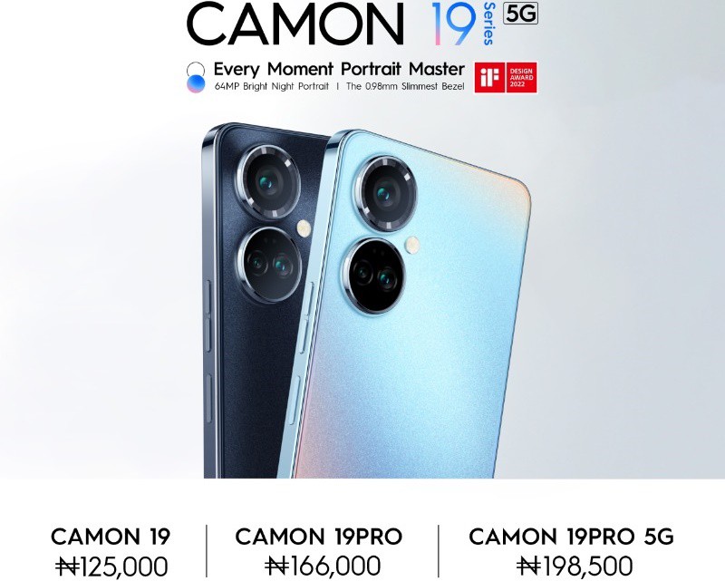 Three Camon 19 smartphones arrives in Nigeria to take over from the 18-series 2 Three Camon 19 smartphones arrives in Nigeria to take over from the 18-series Price of Tecno CAmon 19 in Nigeria