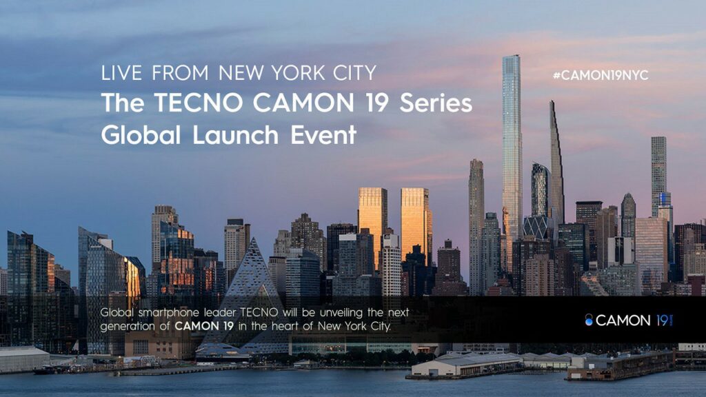 Tecno Camon 19-series to debut globally in New York on the 14th of June camon 19 to launch in new york USA