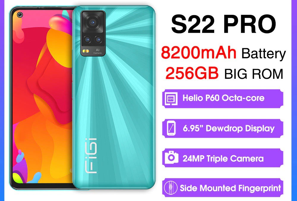 FiGi announces S22 Pro with Helio P60 CPU and 256GB ROM FiGi S22 specifications and price