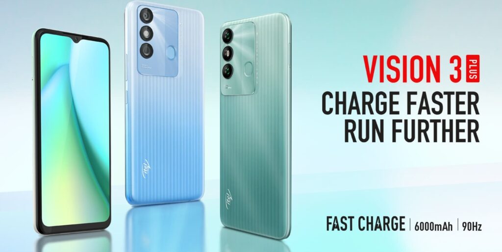 Itel Vision 3 Plus with 6000mAh good battery and UNISOC T606 has been announced Itel version3plus 1