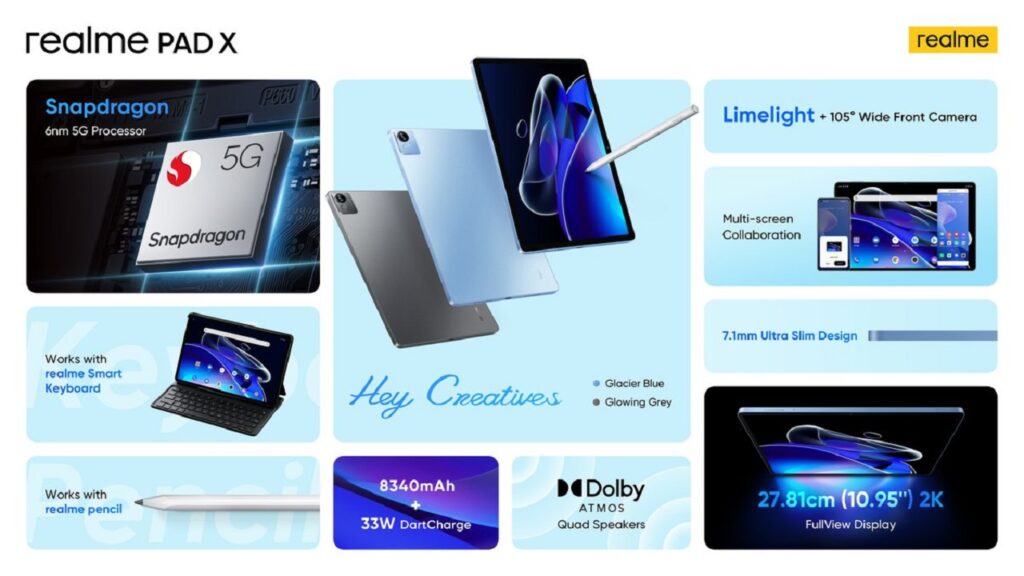 Realme Pad X goes official with 11" 2K display and Snapdragon 695 CPU 2 Realme Pad X goes official with 11" 2K display and Snapdragon 695 CPU key features of realme pad X