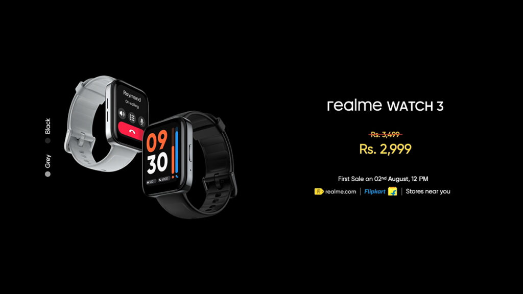 Realme Watch 3, Buds Wireless 2S and Buds Air 3 Neo goes official price of realme watch 3 in india