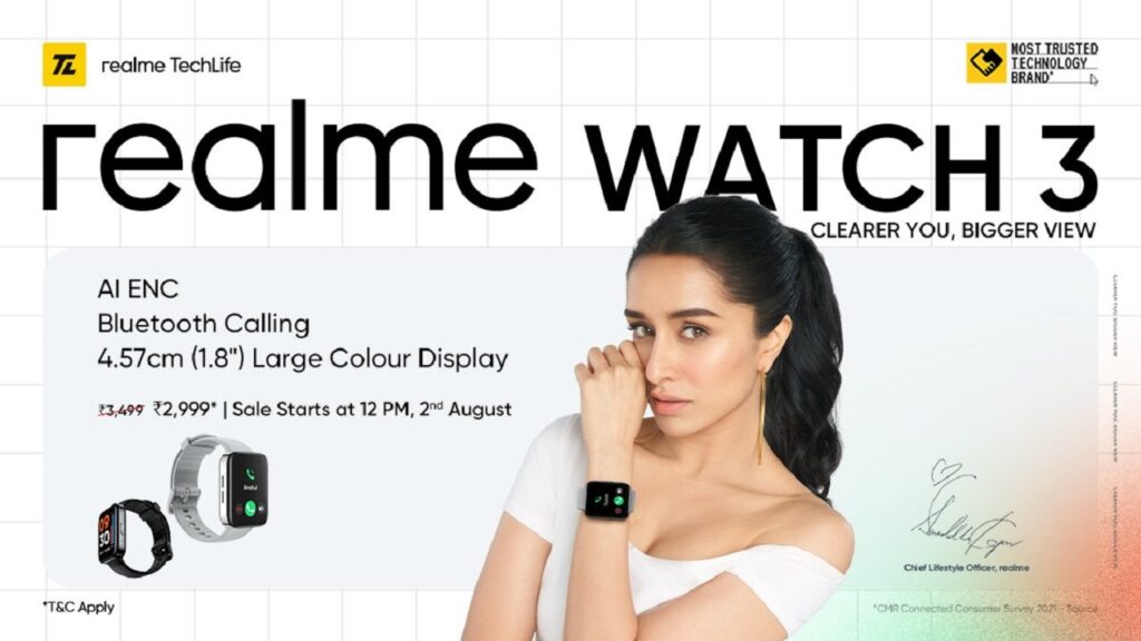 Realme Watch 3, Buds Wireless 2S and Buds Air 3 Neo goes official realme Watch 3 announced