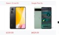 Xiaomi 12 Lite vs Google Pixel 6a; specs comparison