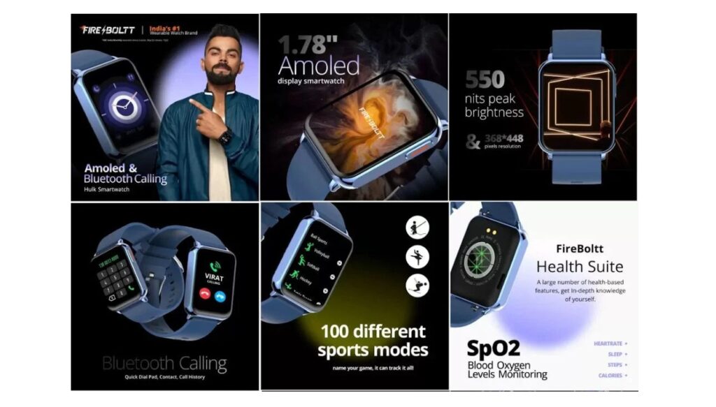Fire-Boltt Hulk Smartwatch with Bluetooth calling launched in India 2 Fire-Boltt Hulk Smartwatch with Bluetooth calling launched in India Fire Boltt Hulk features 1024x1024 1