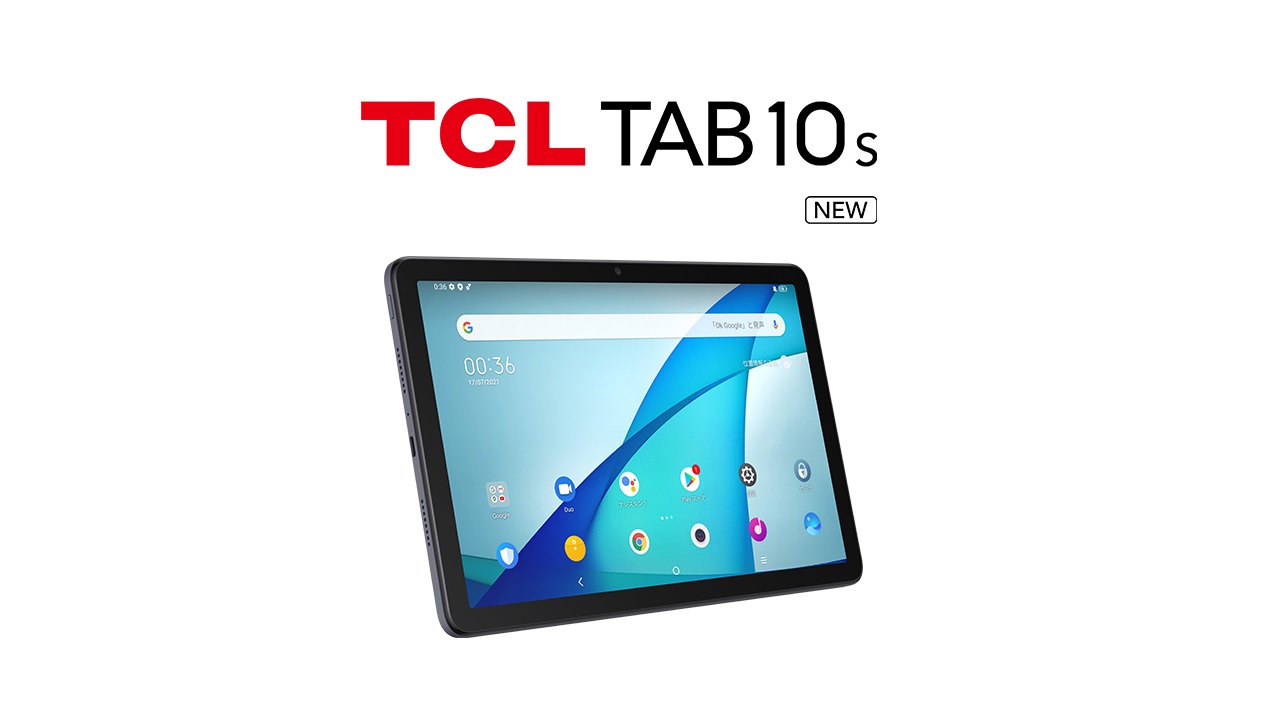 TCL TAB 10s New (9081X) 10.1-inch Android tablet with eye protection released in Japan TCL10