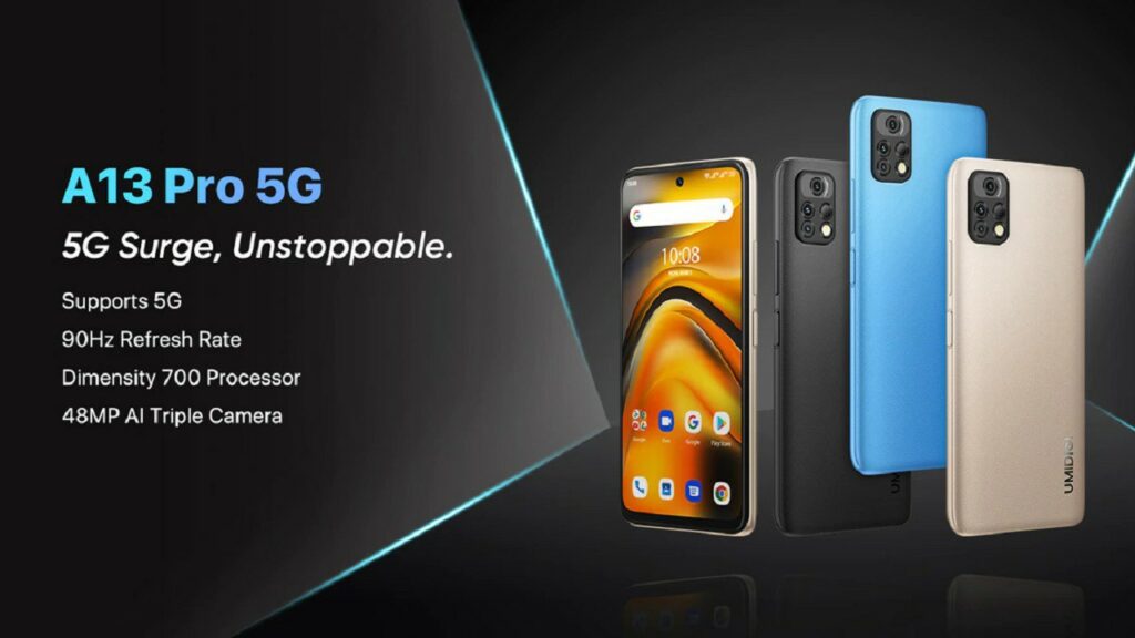 UMIDIGI A13 Pro 5G smartphone with 48MP triple camera announced 1 UMIDIGI A13 Pro 5G smartphone with 48MP triple camera announced UMIDIGI A13 Pro 5G official review