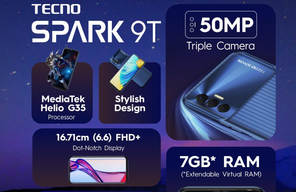 India version TECNO SPARK 9T: entry model smartphone powered by 5000mAh battery announced 2 India version TECNO SPARK 9T: entry model smartphone powered by 5000mAh battery announced spark9t pc 2