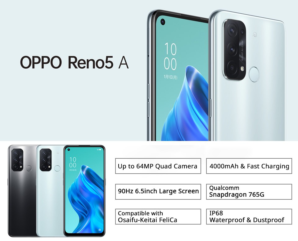 OPPO Reno5 A 5G OPPO Reno5 A features