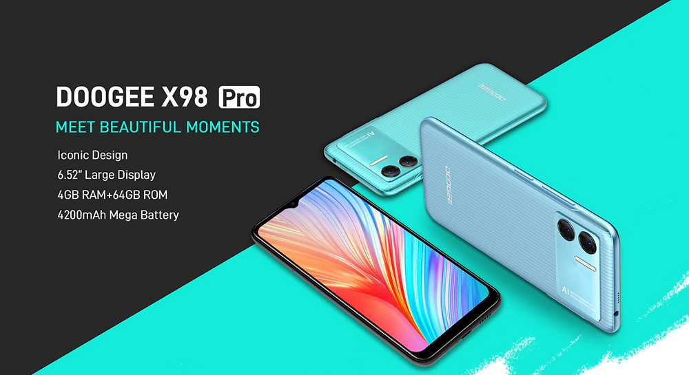 Entry-level Doogee X98 Pro smartphone with Helio G25 CPU official 1 Doogee X98 Pro review