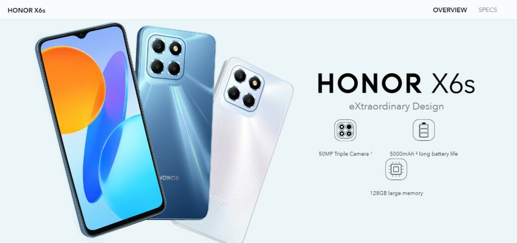 Helio G25 powered Honor X6s announced with 6.5" HD+ screen 1 Helio G25 powered Honor X6s announced with 6.5" HD+ screen Honor X6s main