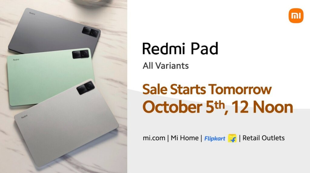 Redmi's first Tablet is now official; rocks Helio G99 CPU REdmi Pad color options