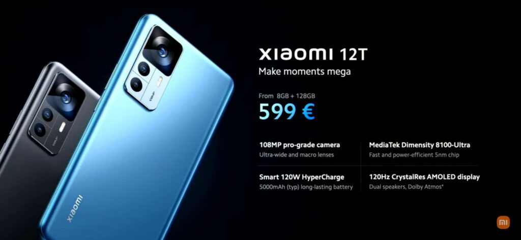 Xiaomi 12T Pro with 200MP camera is now official along with vanilla 12T Xiaomi 12T series price