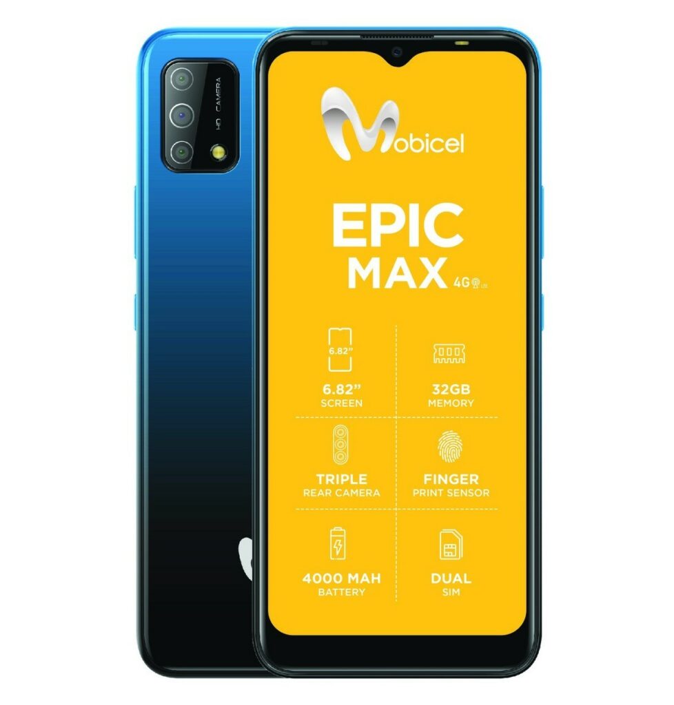 Mobicel Epic Max LTE Mobicel Epic Max LTE full specs in South Africa