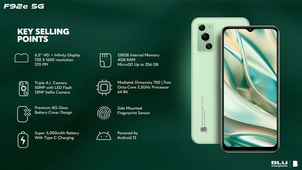 f92e 5g sg page 0005 9152279 1024x576 BLU F92e 5G with Dimensity 700, 4GB RAM, and 128GB ROM announced f92e 5g sg page 0005 9152279