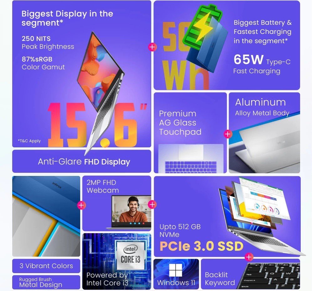 key features of infinix inbook y1 plus 8159008 Infinix INBook Y1 Plus with 15.6-inches display and 10th Gen Intel Core i3 CPU announced key features of infinix inbook y1 plus 8159008