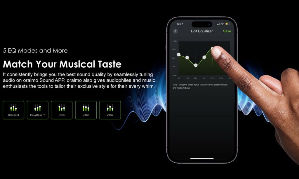 Introducing oraimo's FreePods 4: The Ultimate Wireless Earbuds for Immersive Audio Experience 3 oraimo-freepods-5-eqs-and-app-5498862