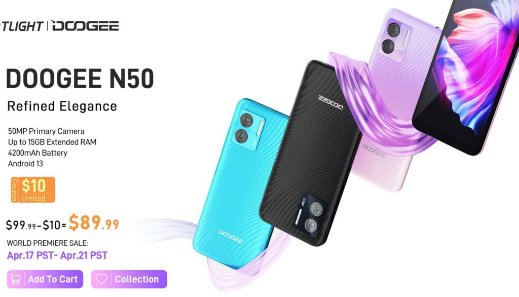 Doogee N50 with T606 CPU and 50 megapixel camera 6452171 1024x586 Doogee launches affordable Doogee N50 smartphone with decent features Doogee N50 with T606 CPU and 50 megapixel camera 6452171