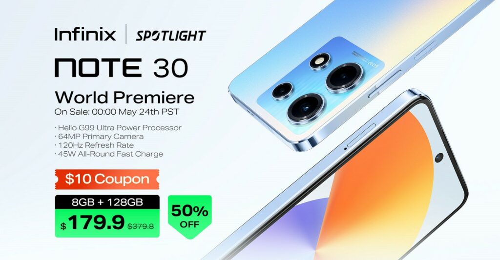Infinix Note 30 and the Note 30 Pro now available globally via Aliexpress Infinix Note 30 price on Aliexpress