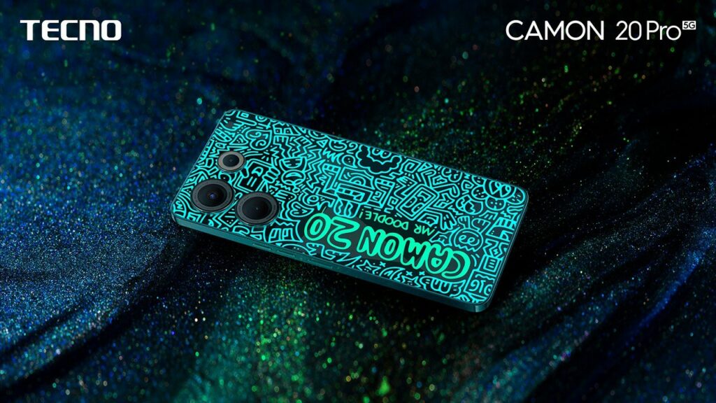 Tecno Releases Mr. Doodle Edition of it Camon 20 Series; Here is All You Should Know Tecno Camon 20 Mr Doodle Edition Released with Glow in the Dark Back