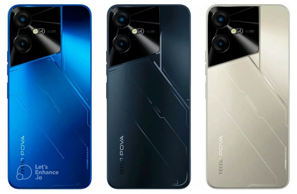 Tecno Pova 3 Neo Color options 1024x670 Tecno POVA 3 Neo now official with 7000mAh battery and Helio G85 CPU Tecno Pova 3 Neo Color options