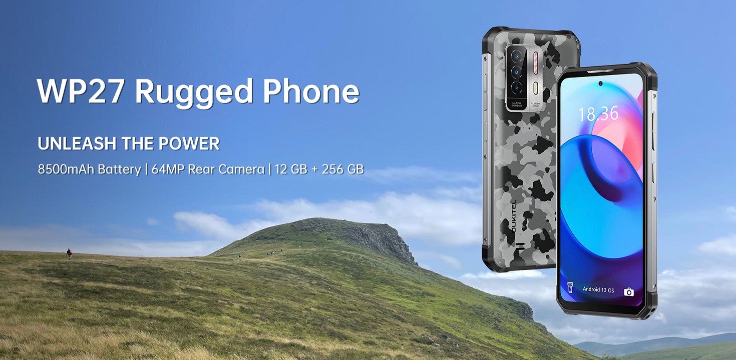 Oukitel WP27 Rugged Smartphone with 6.8-inch Display, 12GB RAM, 256GB ROM, and 8500mAh Battery Launched