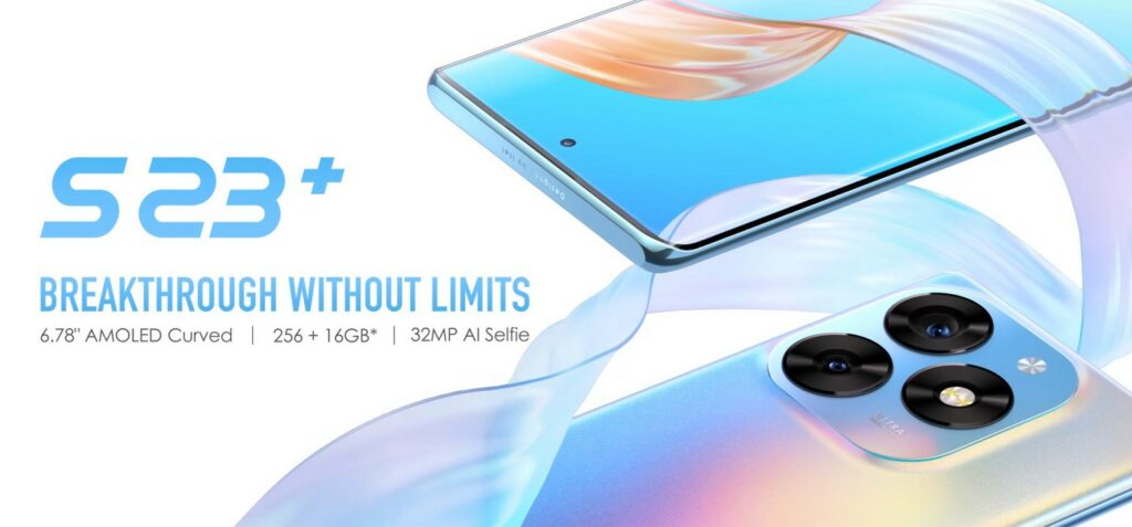 itel S23 Plus with Curved Display 1024x477 Under-display Fingerprint Scanner, AMOLED Screen and More; This is iTel's S23 Plus itel S23 Plus with Curved Display