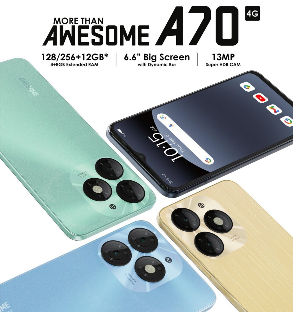 itel A70 4G now official itel A70 4G with up to 256GB Storage, 4GB RAM and 5000mAh Battery Launched in Nigeria | DroidAfrica